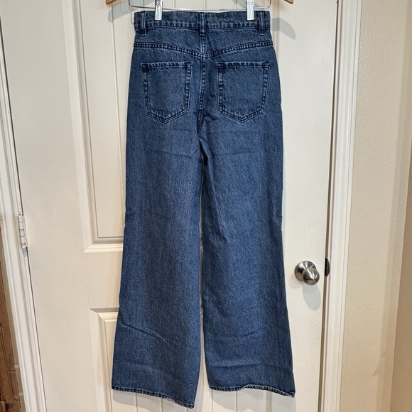 PAC SUN Baggy Flare Jeans Y2K Patchwork Women's Sz 25 - Picture 2 of 15